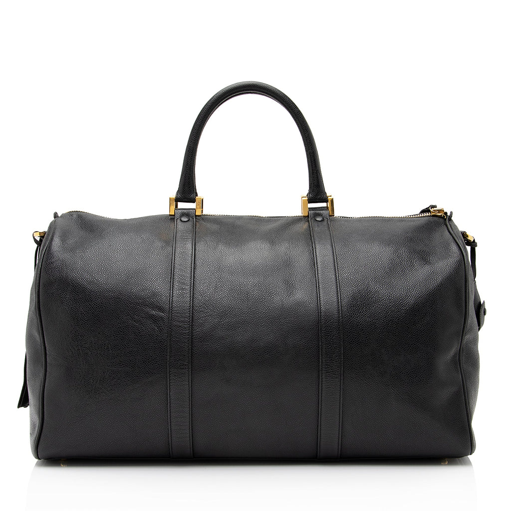 Chanel Vintage Caviar Leather Timeless CC Duffle Bag (SHF-8OA81f)