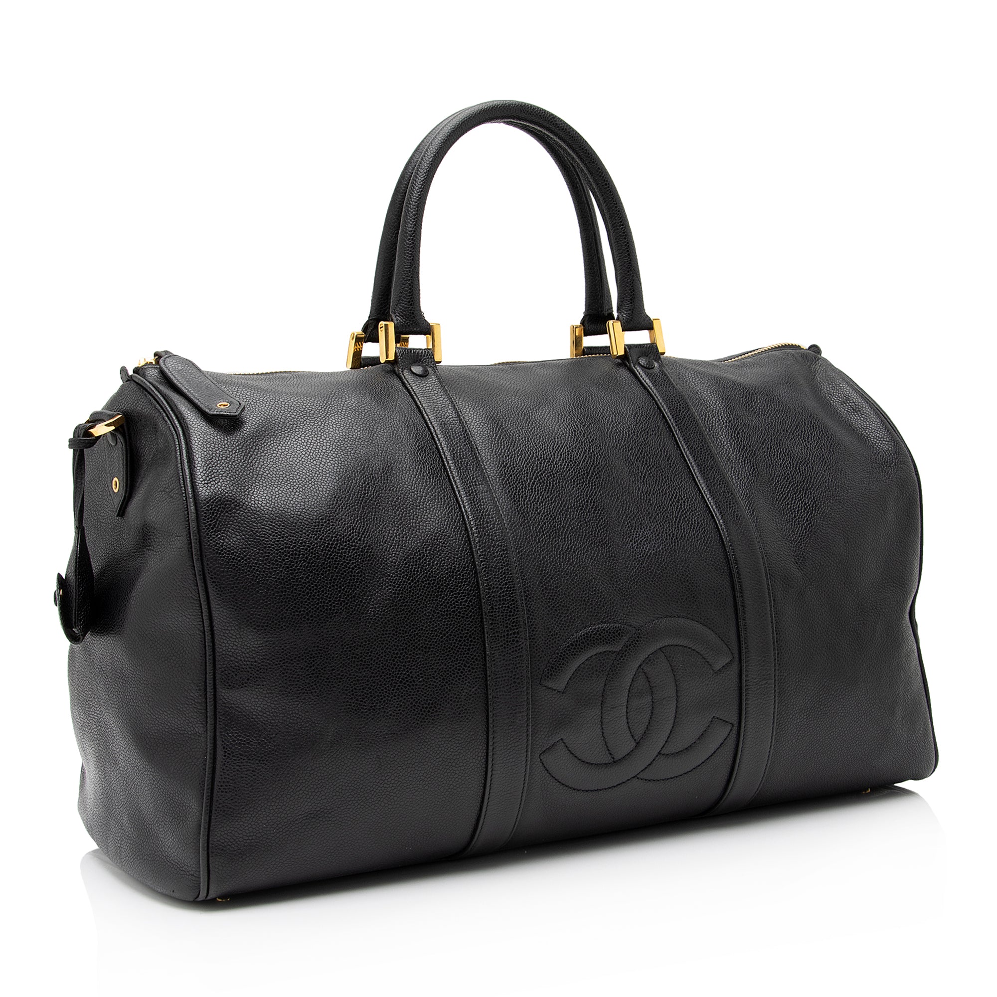 Chanel Vintage Caviar Leather Timeless CC Duffle Bag (SHF-8OA81f)