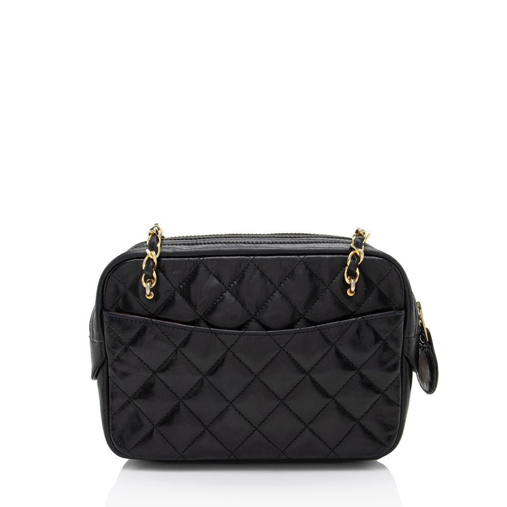 Chanel Vintage Lambskin Chain Camera Bag