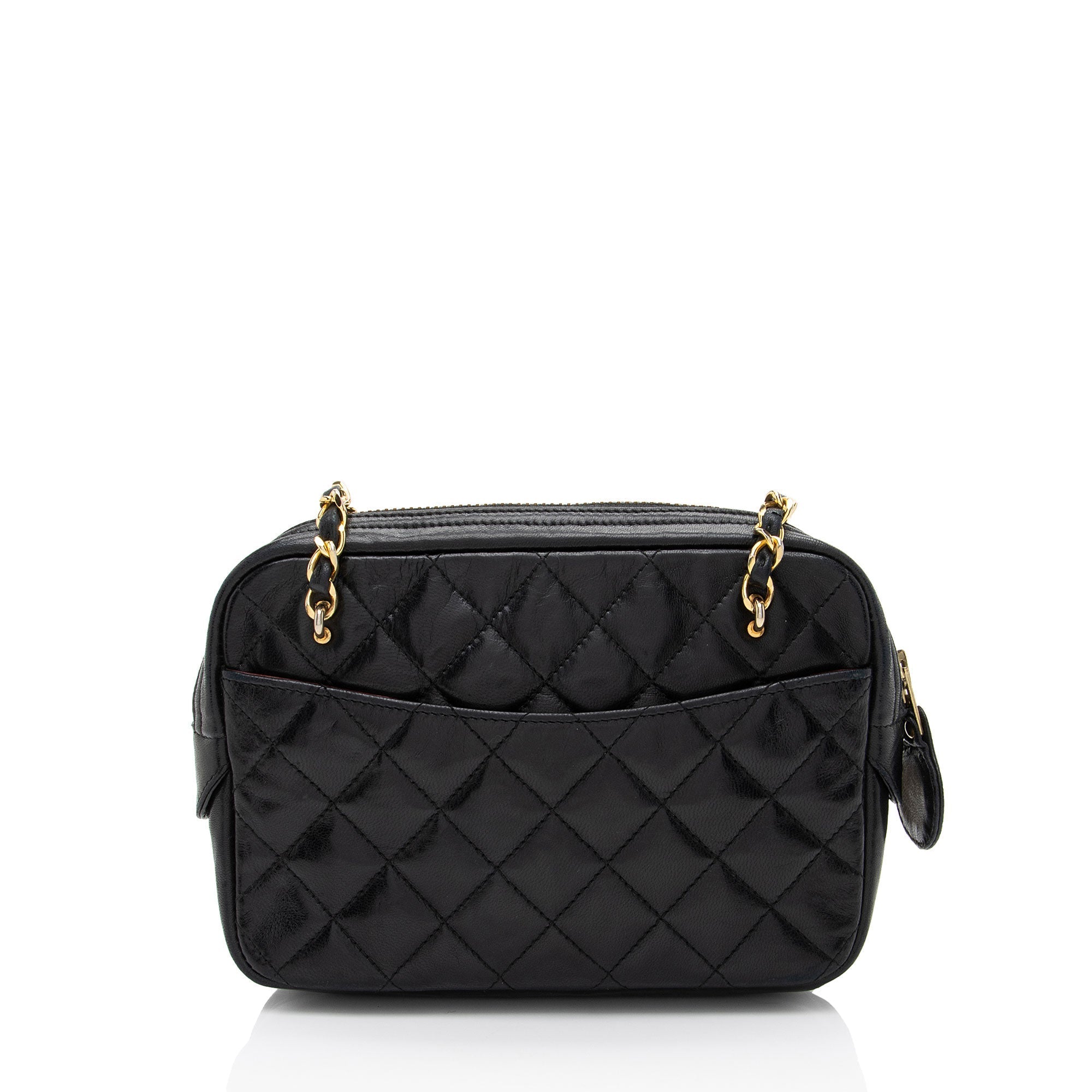 Chanel Vintage Lambskin Chain Camera Bag