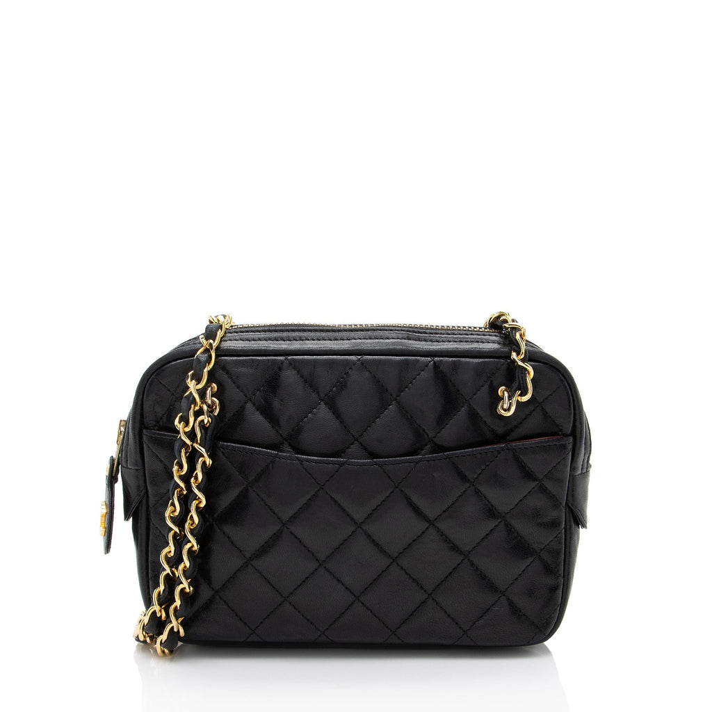 Chanel Vintage Lambskin Chain Camera Bag