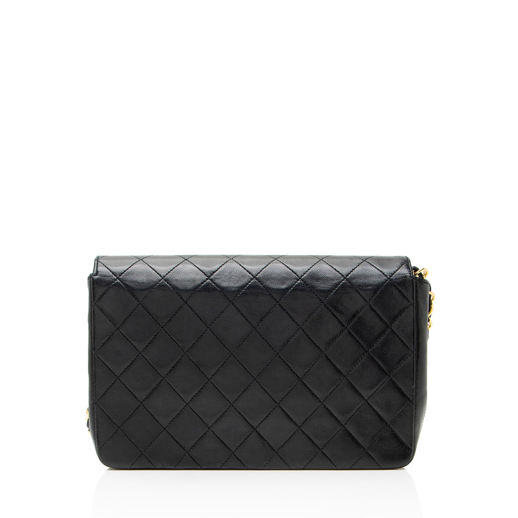 Chanel Vintage Lambskin Circle CC Flap Shoulder Bag