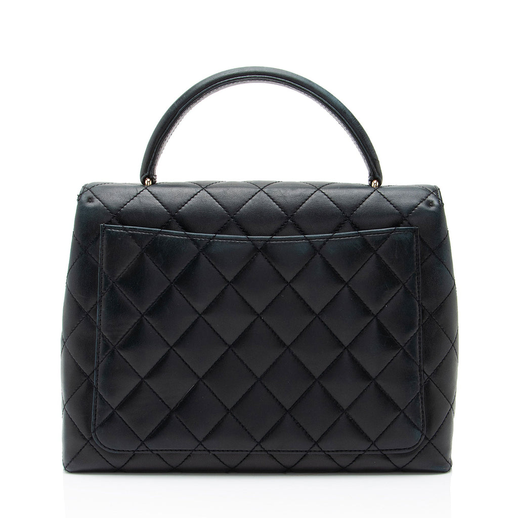 Chanel Vintage Lambskin Kelly Top Handle