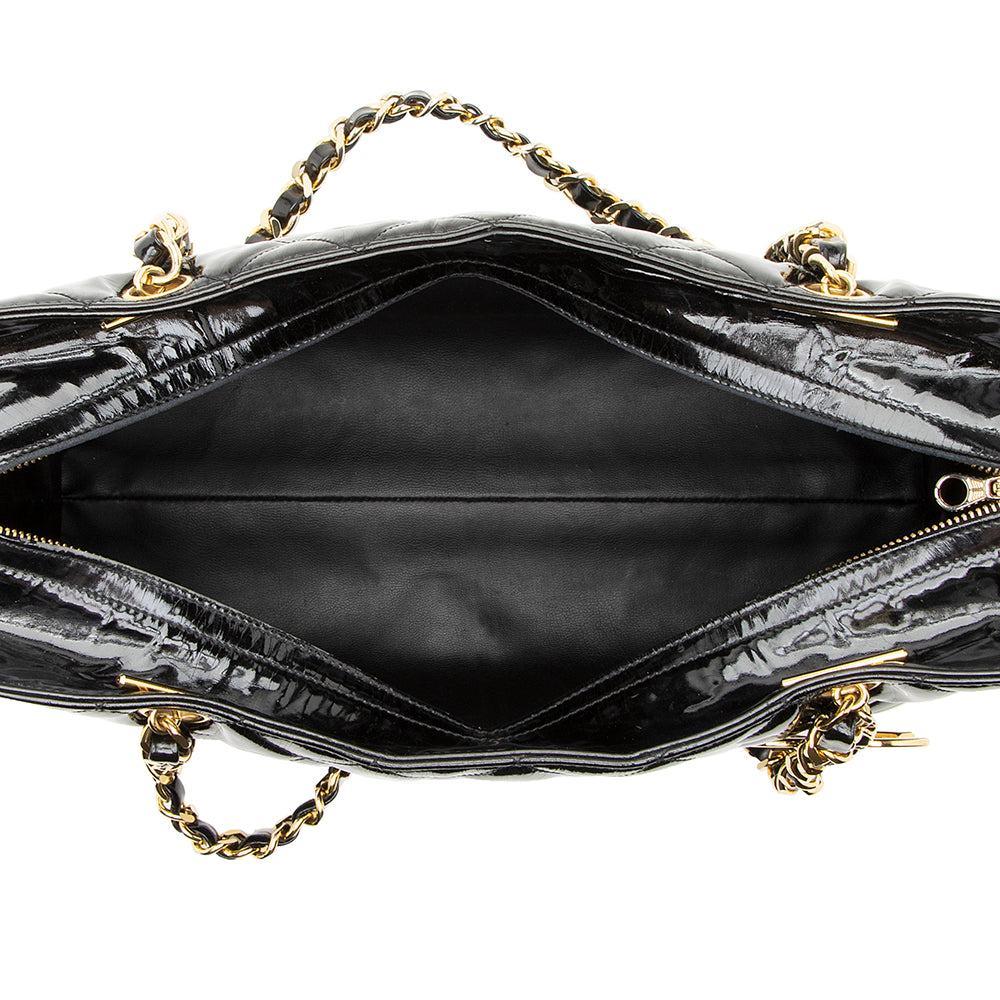 Chanel Vintage Patent Leather CC Tote - FINAL SALE (SHF-19446)