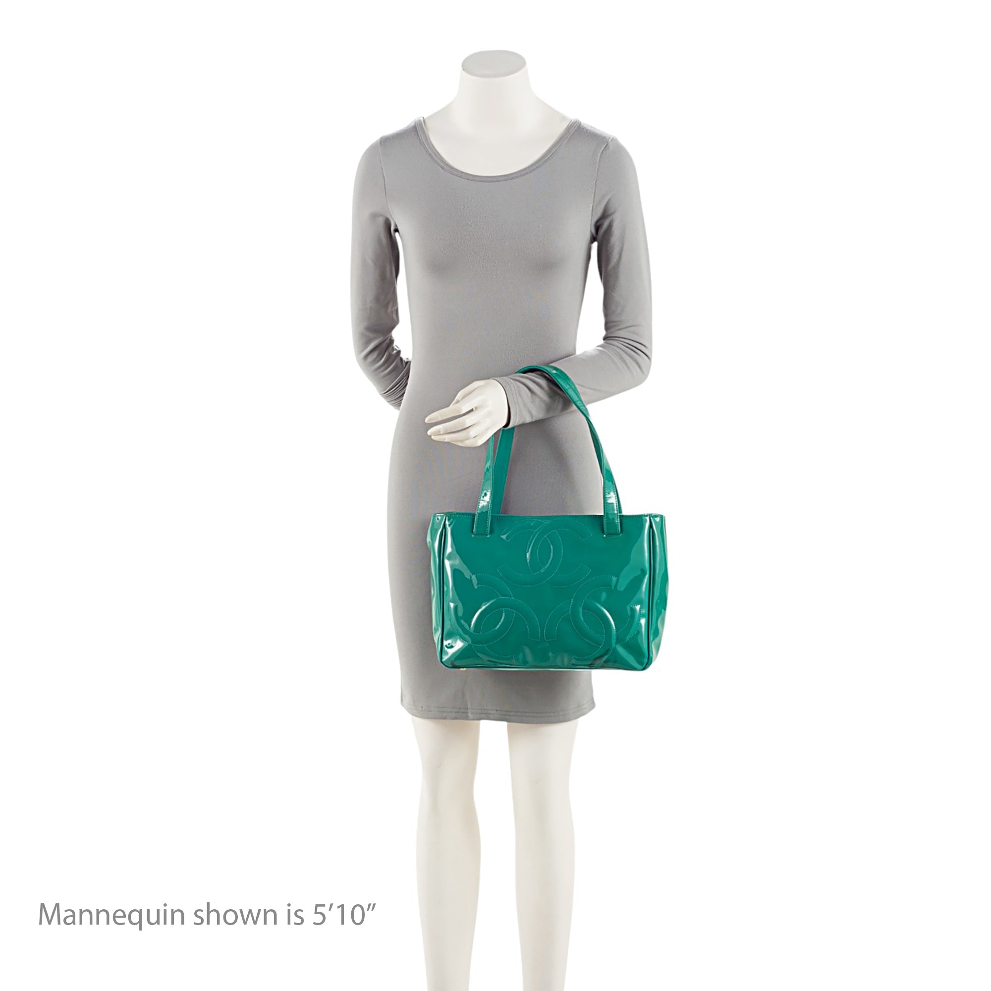 Chanel Vintage Patent Leather Triple CC Small Tote