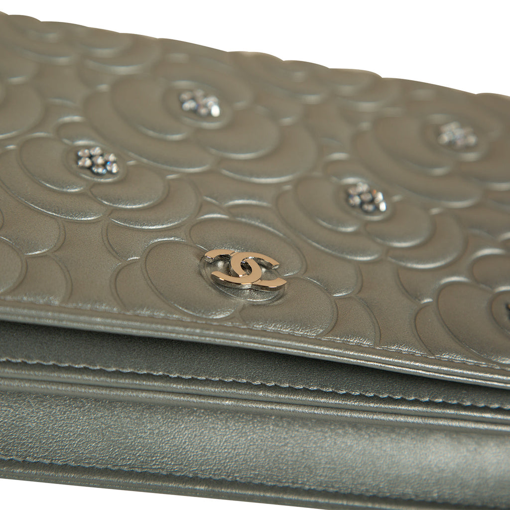 Chanel Camellia Wallet On Chain