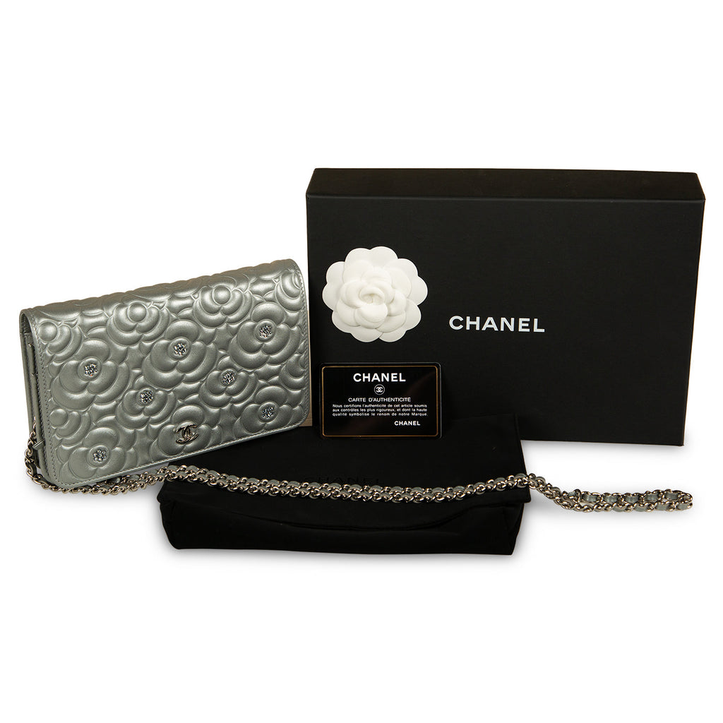 Chanel Camellia Wallet On Chain