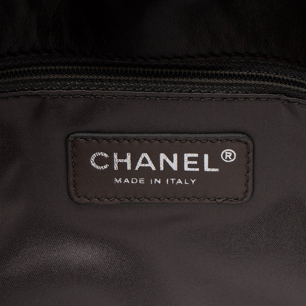 Chanel Wrinkled Lambskin Hidden Chain Tote