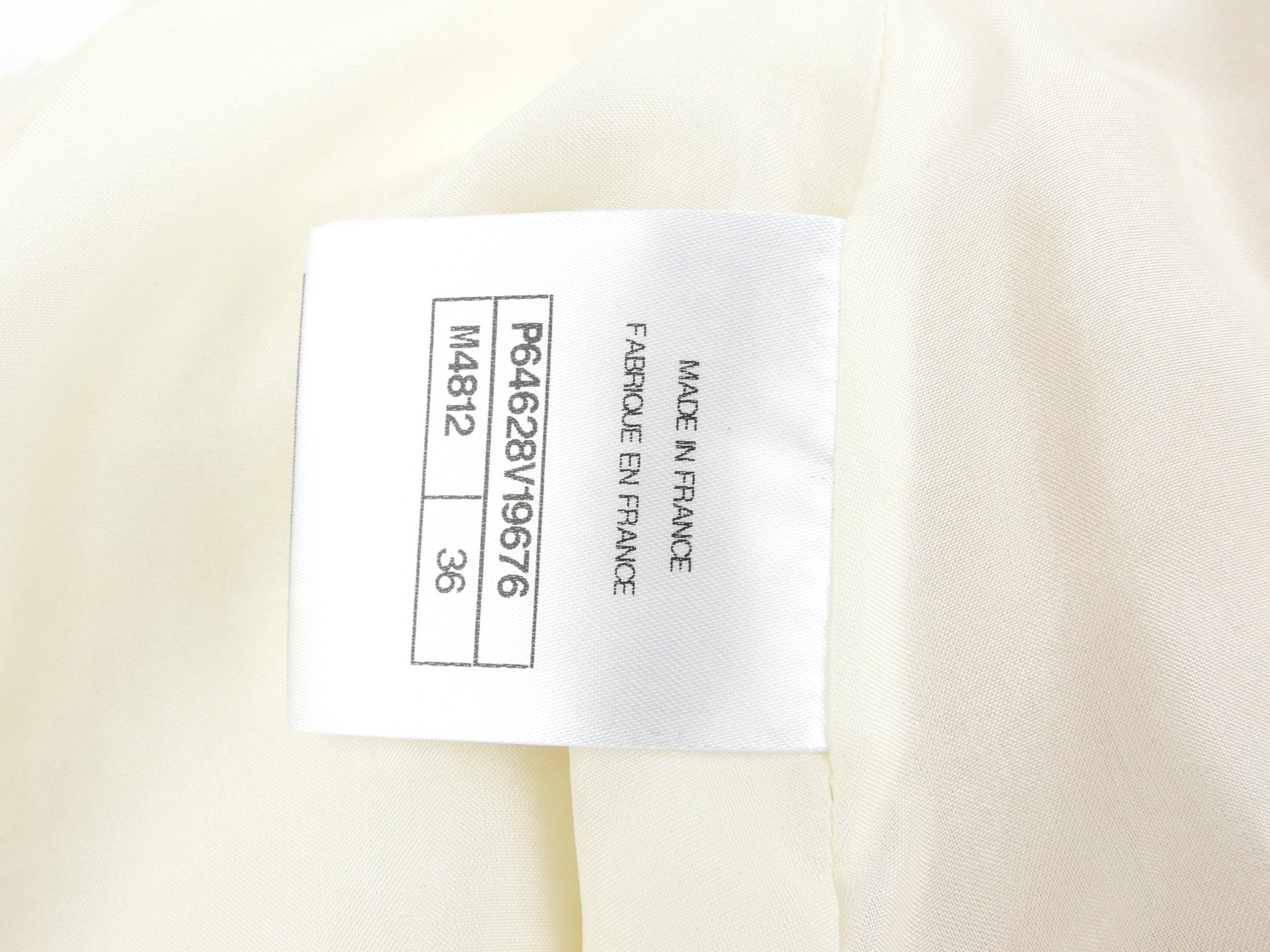 Chanel 20A Black, Cream and Gold Wool Tweed Double Breasted Jacket and Skirt Suit Set - FR38