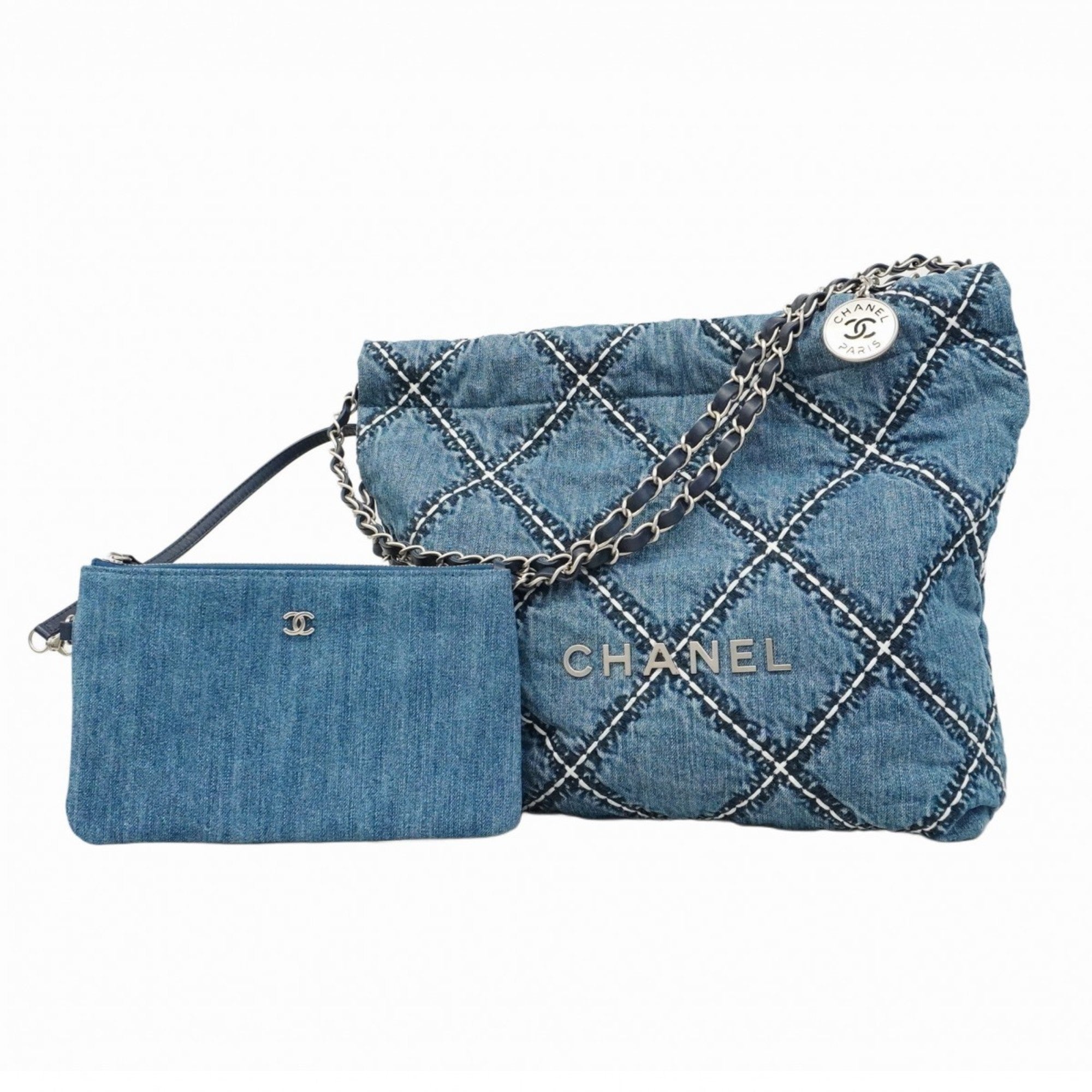 Chanel 22 Small Denim
