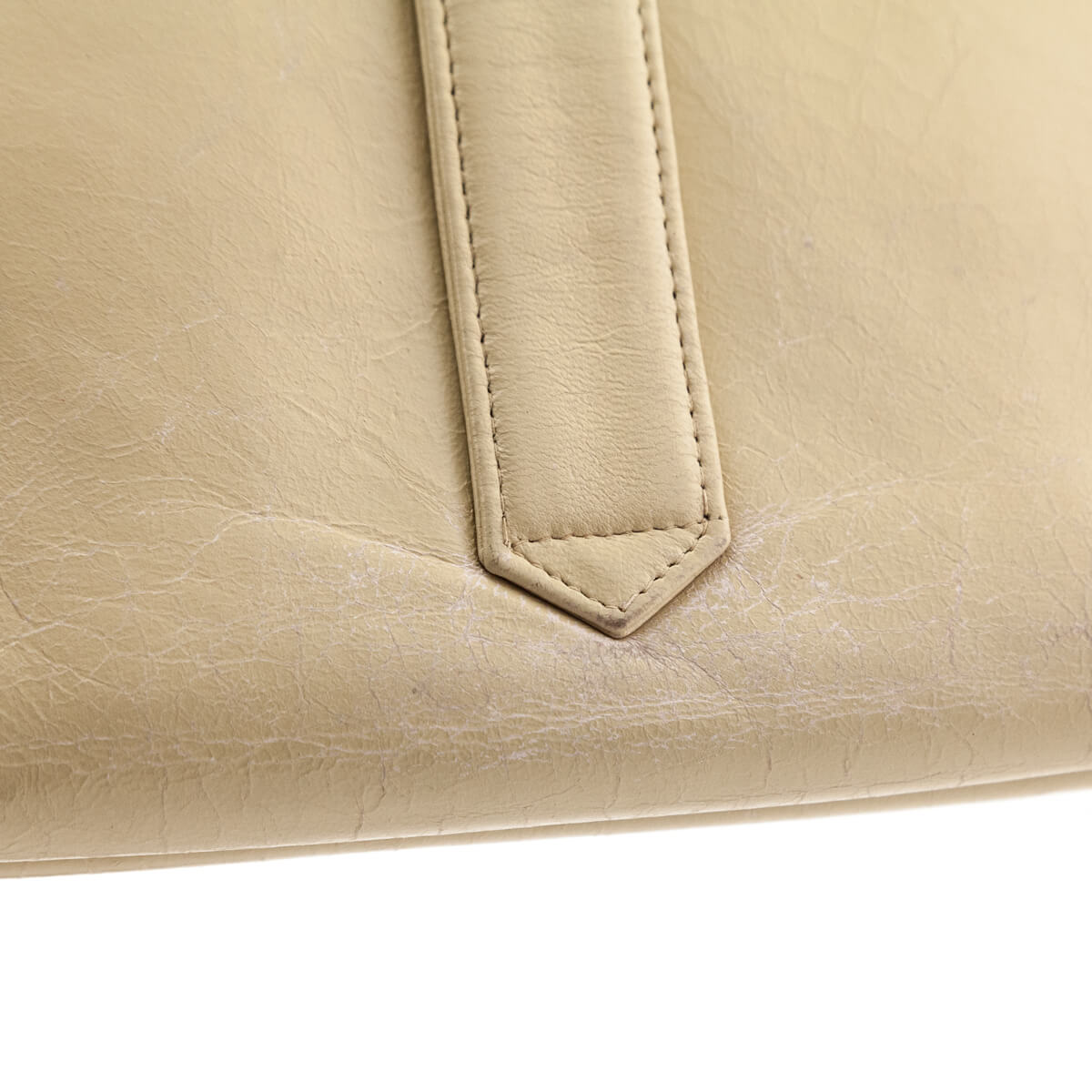 Chanel Beige Lambskin Vintage CC Clutch