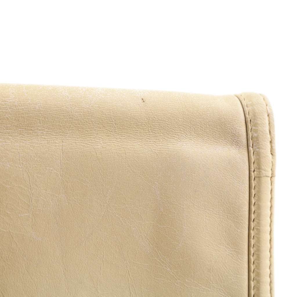 Chanel Beige Lambskin Vintage CC Clutch
