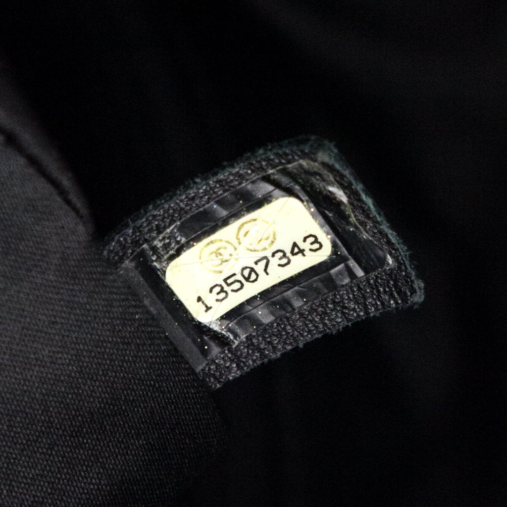 Chanel Black Glazed Calfskin Stitched XL On The Road Flap
