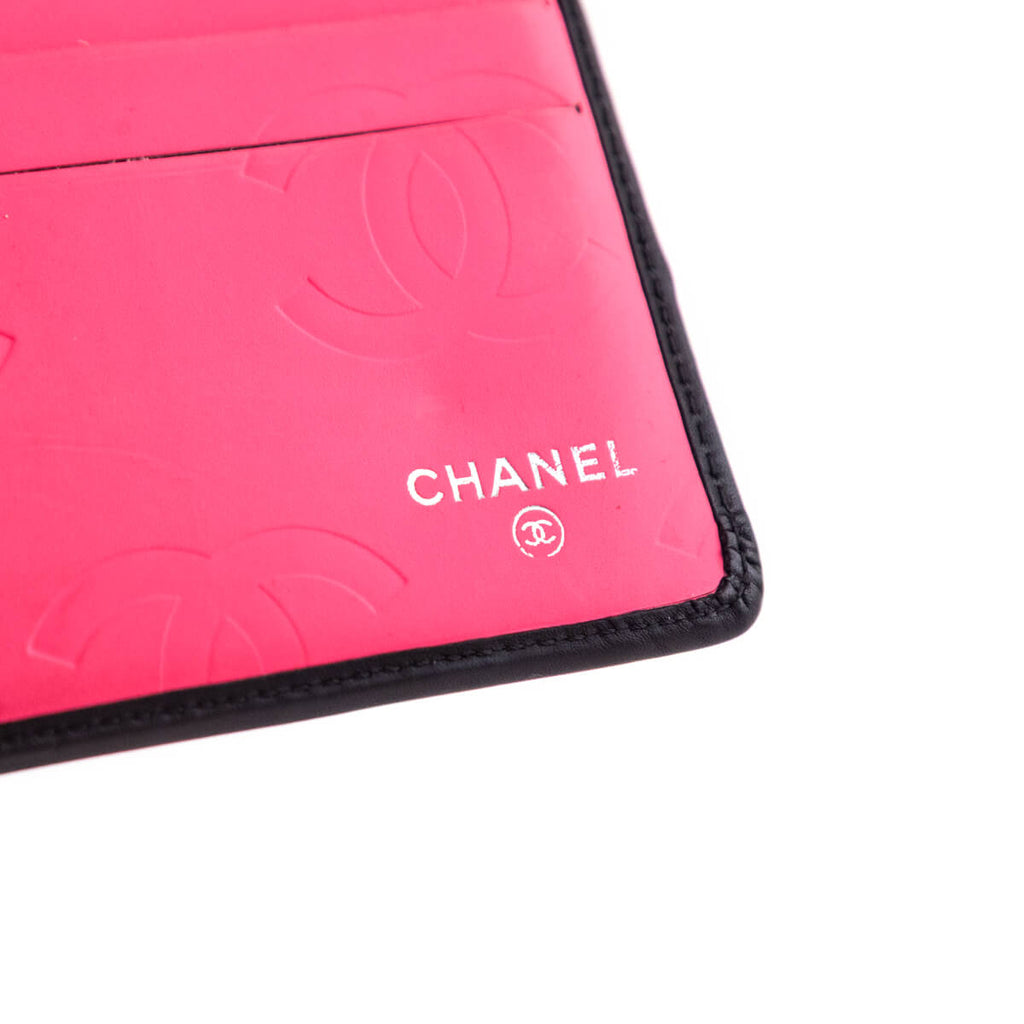 Chanel Black Quilted Calfskin Cambon Tri-Fold Wallet