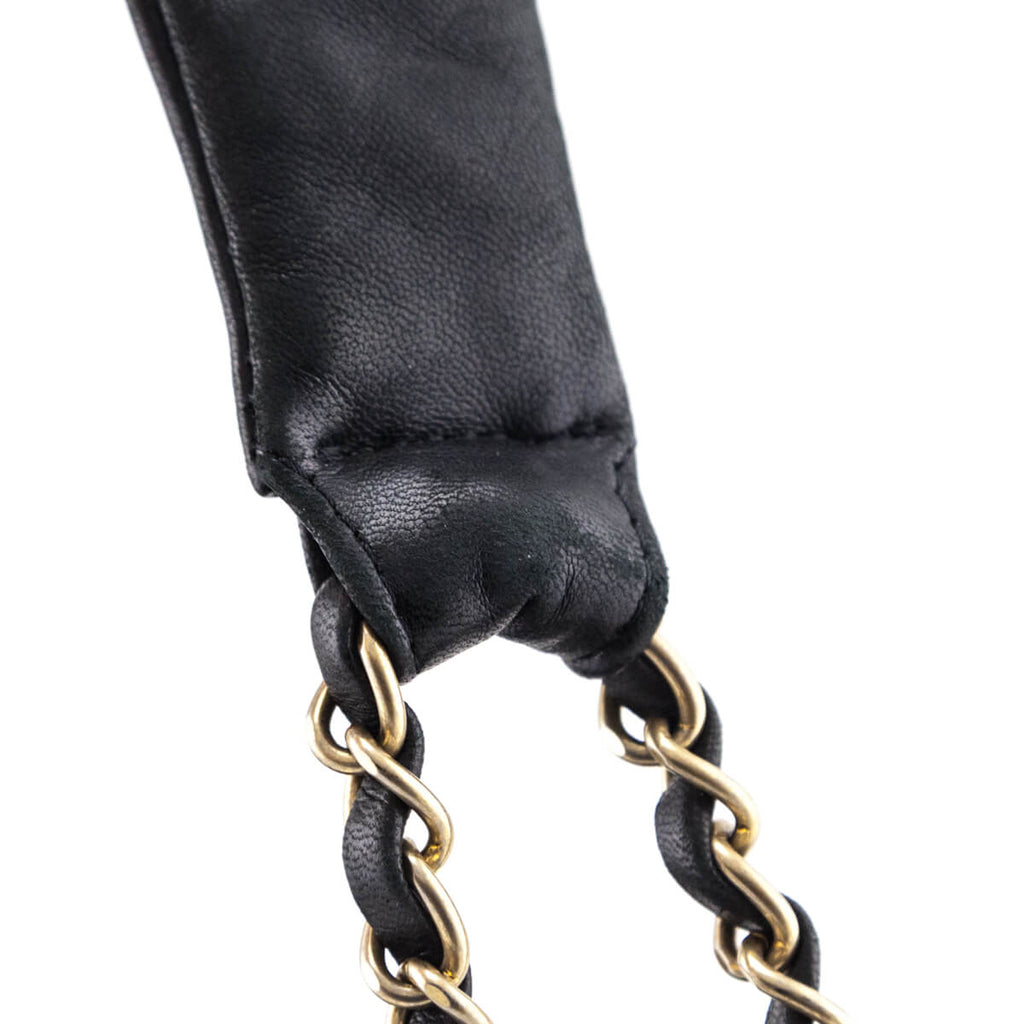 Chanel Black Quilted Lambskin Bubble Large Flap Shoulder Bag