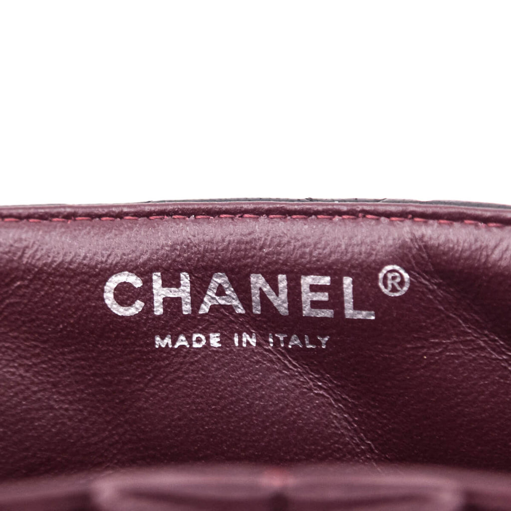 Chanel Black Quilted Lambskin E/W Flap Bag