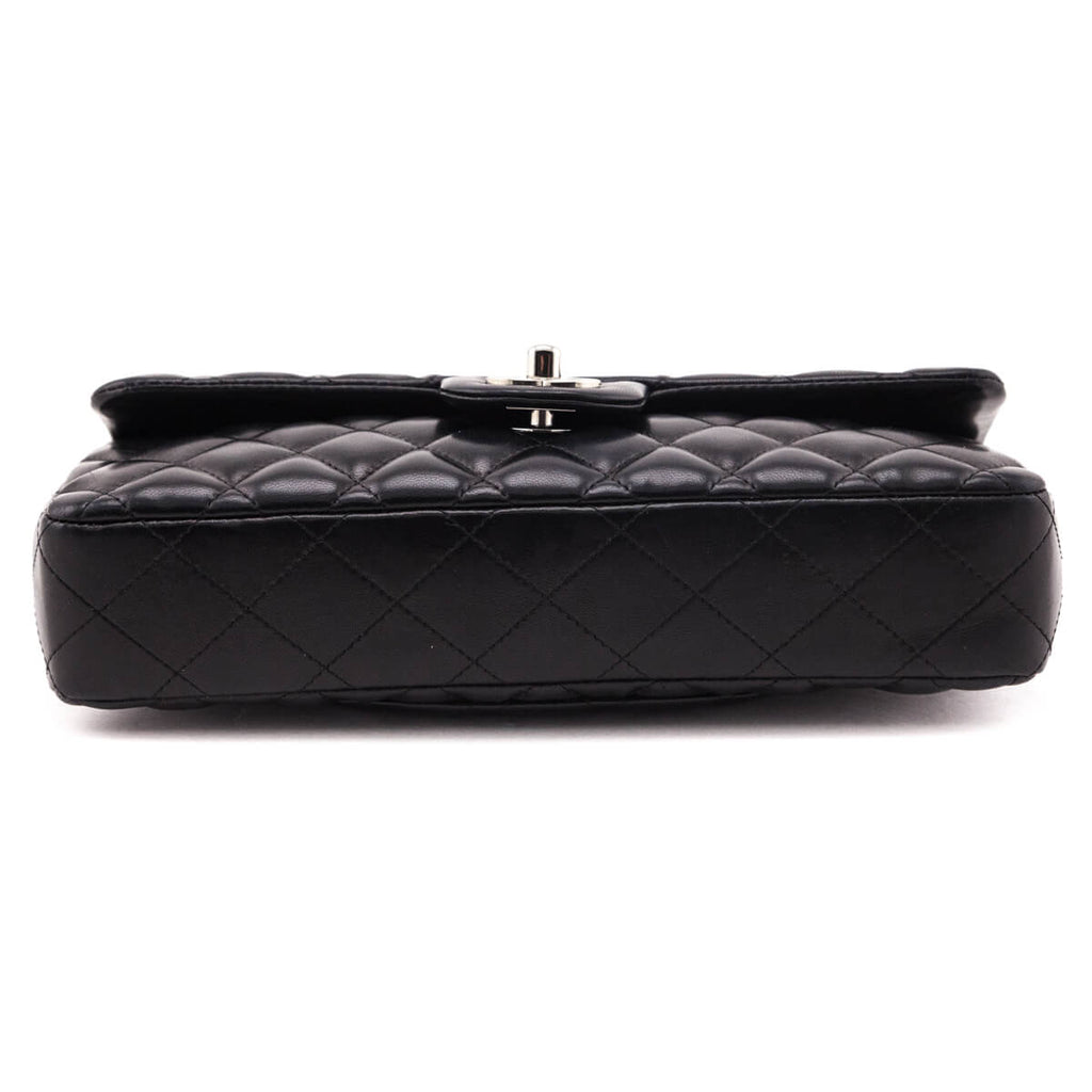 Chanel Black Quilted Lambskin E/W Flap Bag