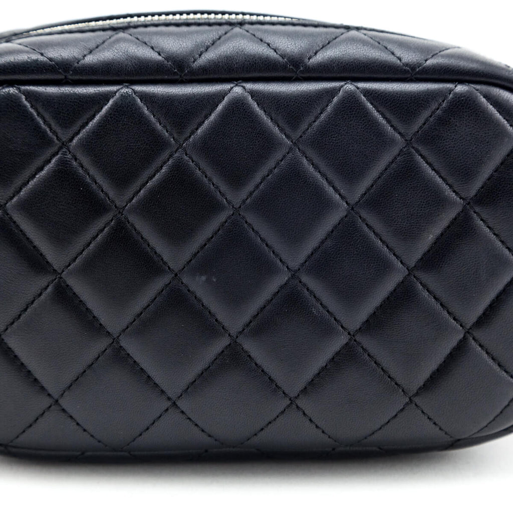 Chanel Black Quilted Lambskin Small Timeless Camera Case