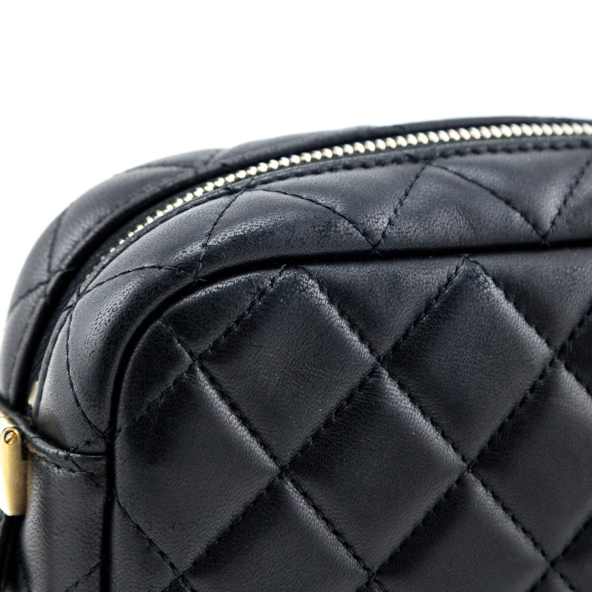 Chanel Black Quilted Lambskin Small Timeless Camera Case