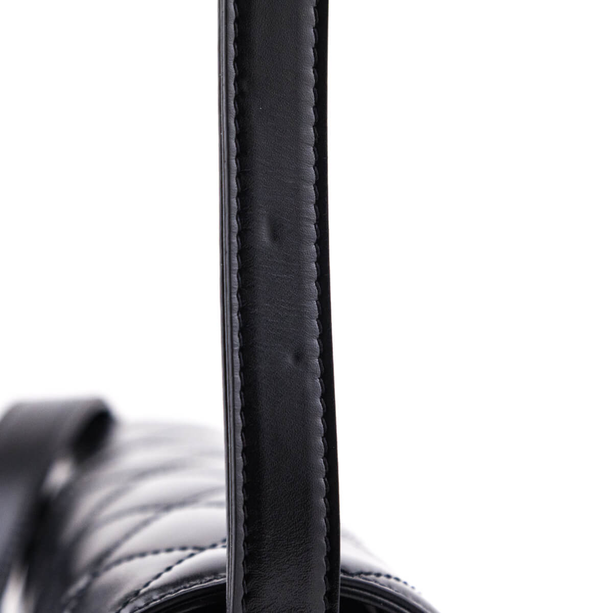 Chanel Black Quilted Shiny Calfskin & Suede Mini Messenger Bag
