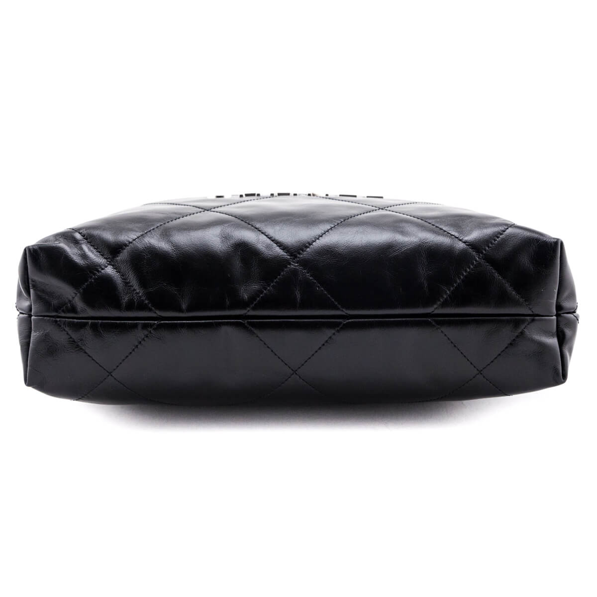 Chanel Black Shiny Calfskin Quilted Small Chanel 22 Bag