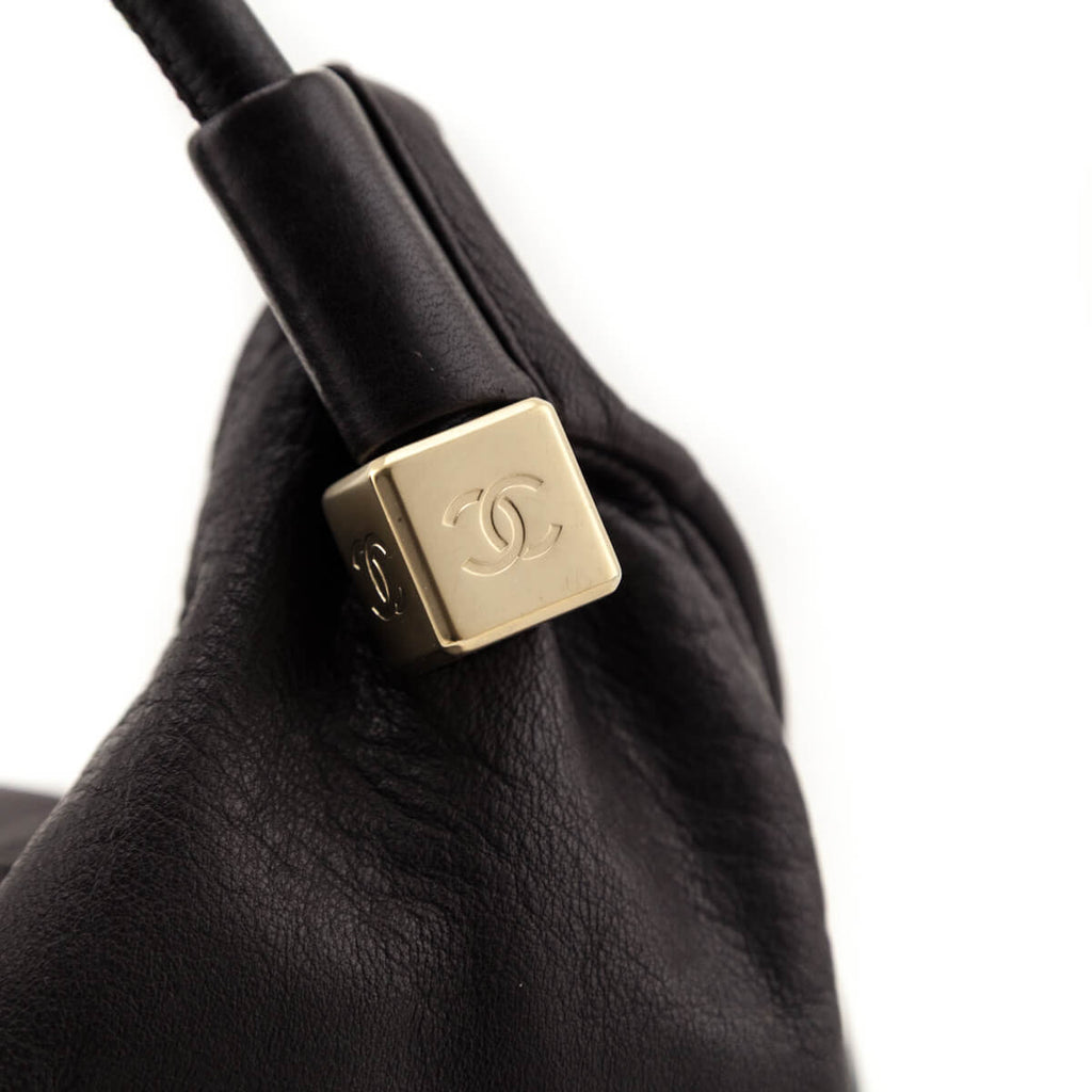 Chanel Brown Calfskin CC Dice Hobo Bag