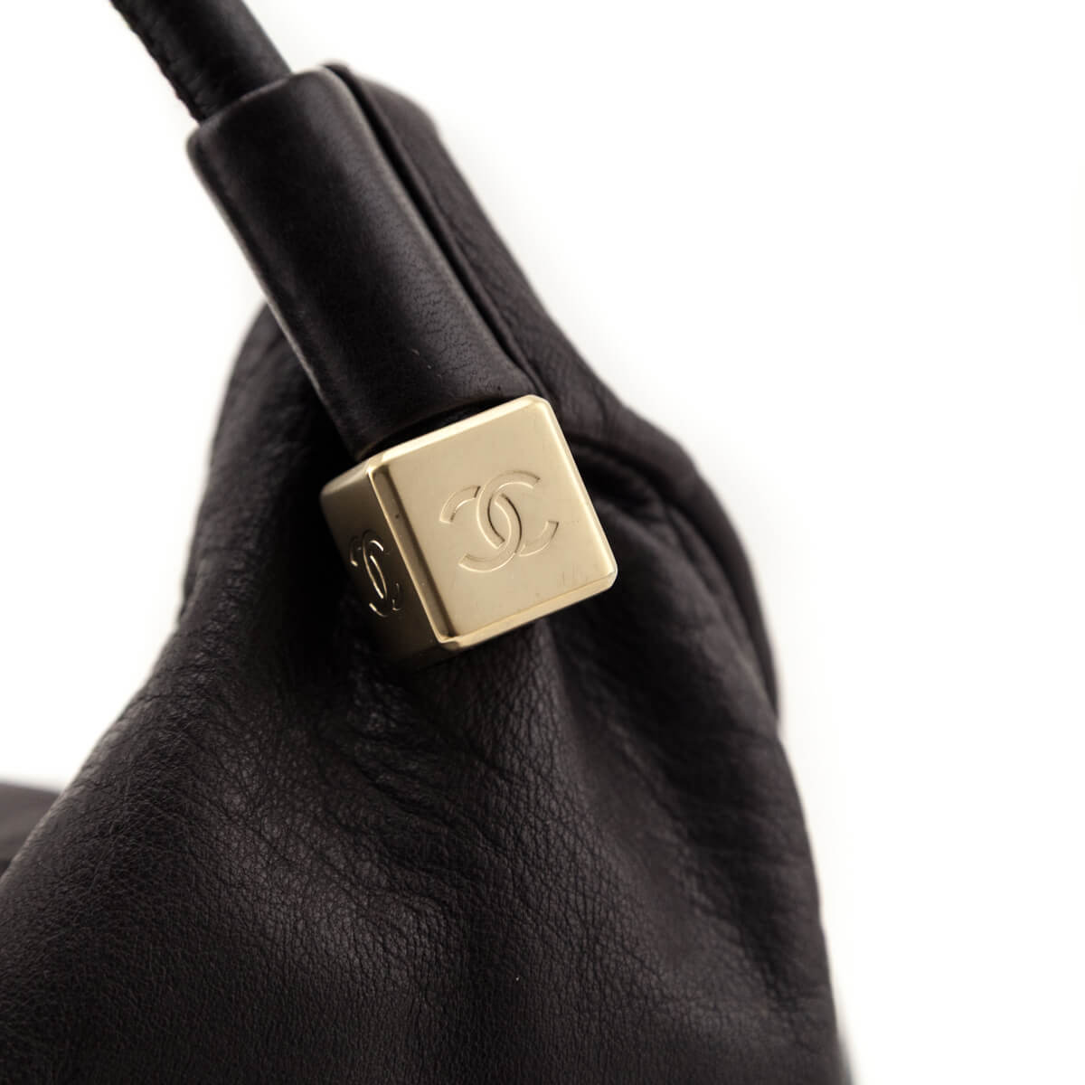 Chanel Brown Calfskin CC Dice Hobo Bag