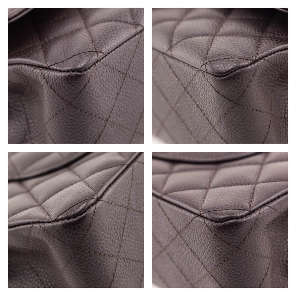 Chanel Brown Caviar Medium Double Flap Bag