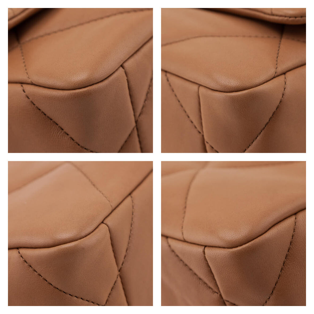 Chanel Brown Lambskin Quilted Medium Chanel 19 Flap Bag