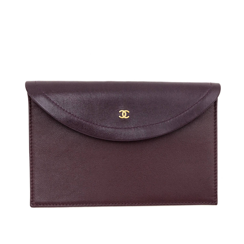 Chanel Burgundy Lambskin Quilted Coco Vintage Jumbo Flap