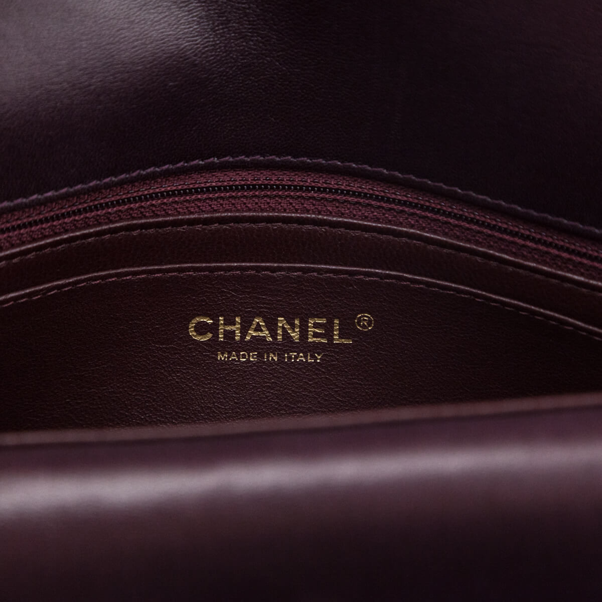 Chanel Burgundy Lambskin Quilted Coco Vintage Jumbo Flap