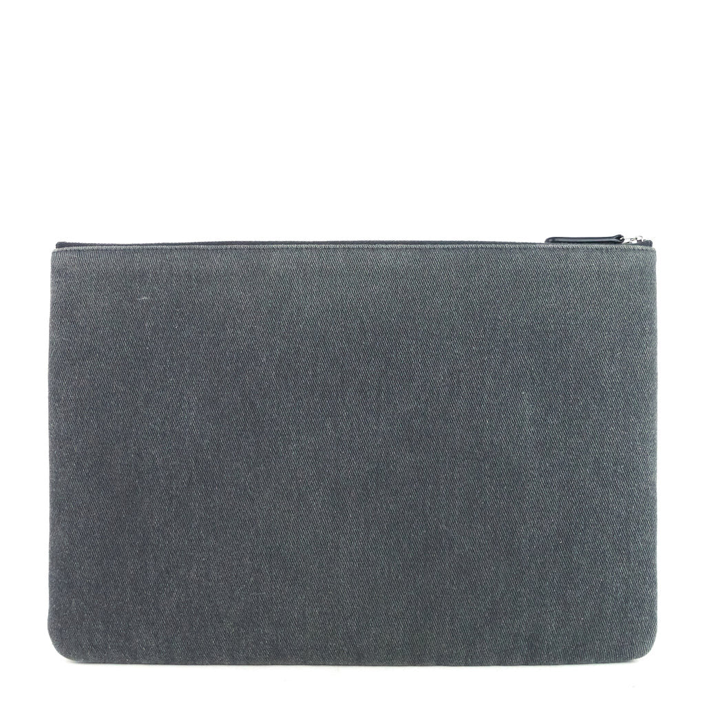 Chanel Deauville Grey Denim Sequin O Case