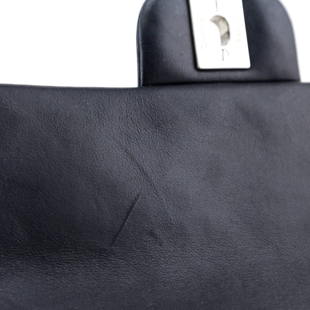 Chanel Black Lambskin Quilted Mini Rectangular Flap