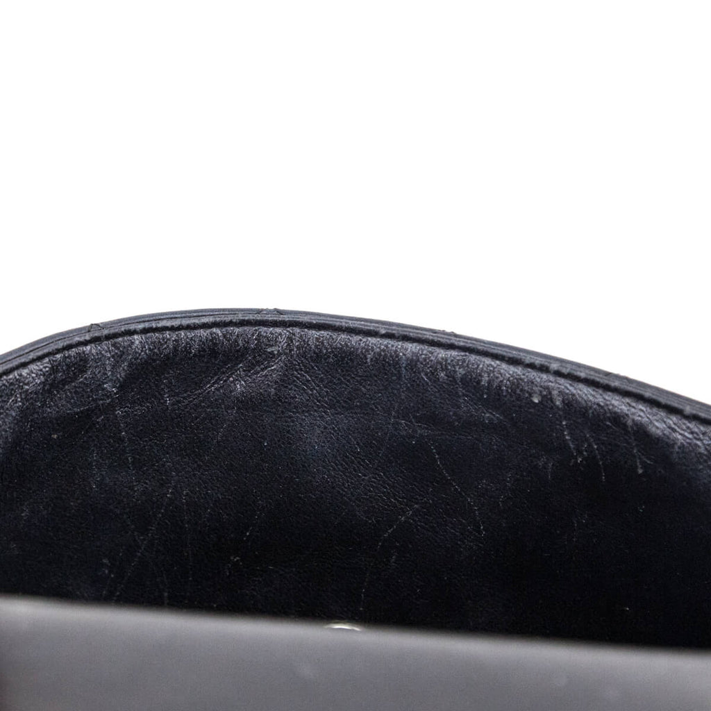 Chanel Black Lambskin Quilted Mini Rectangular Flap