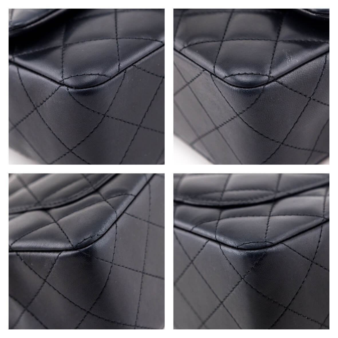 Chanel Black Lambskin Quilted Mini Rectangular Flap