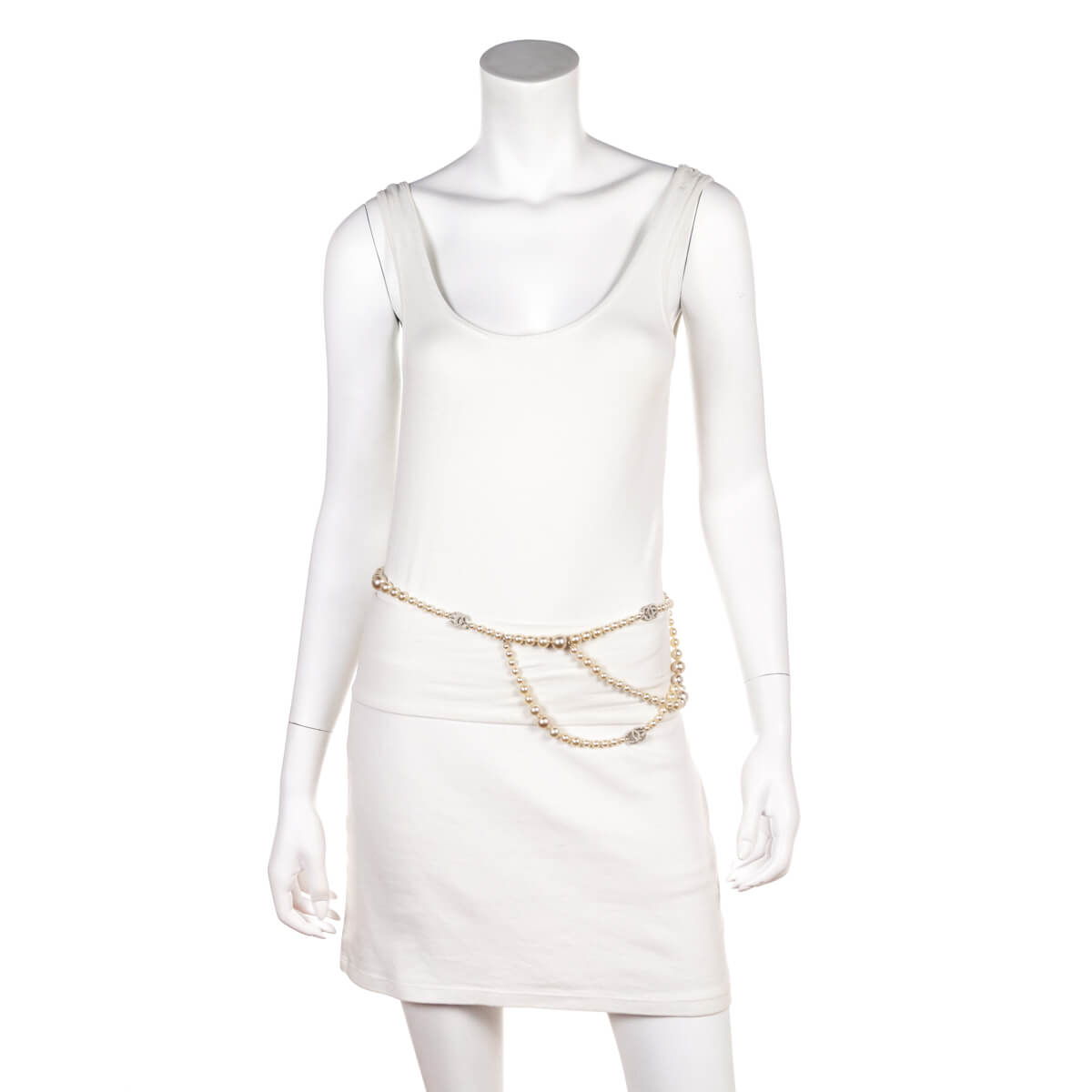 Chanel Faux Pearl CC Waist Belt