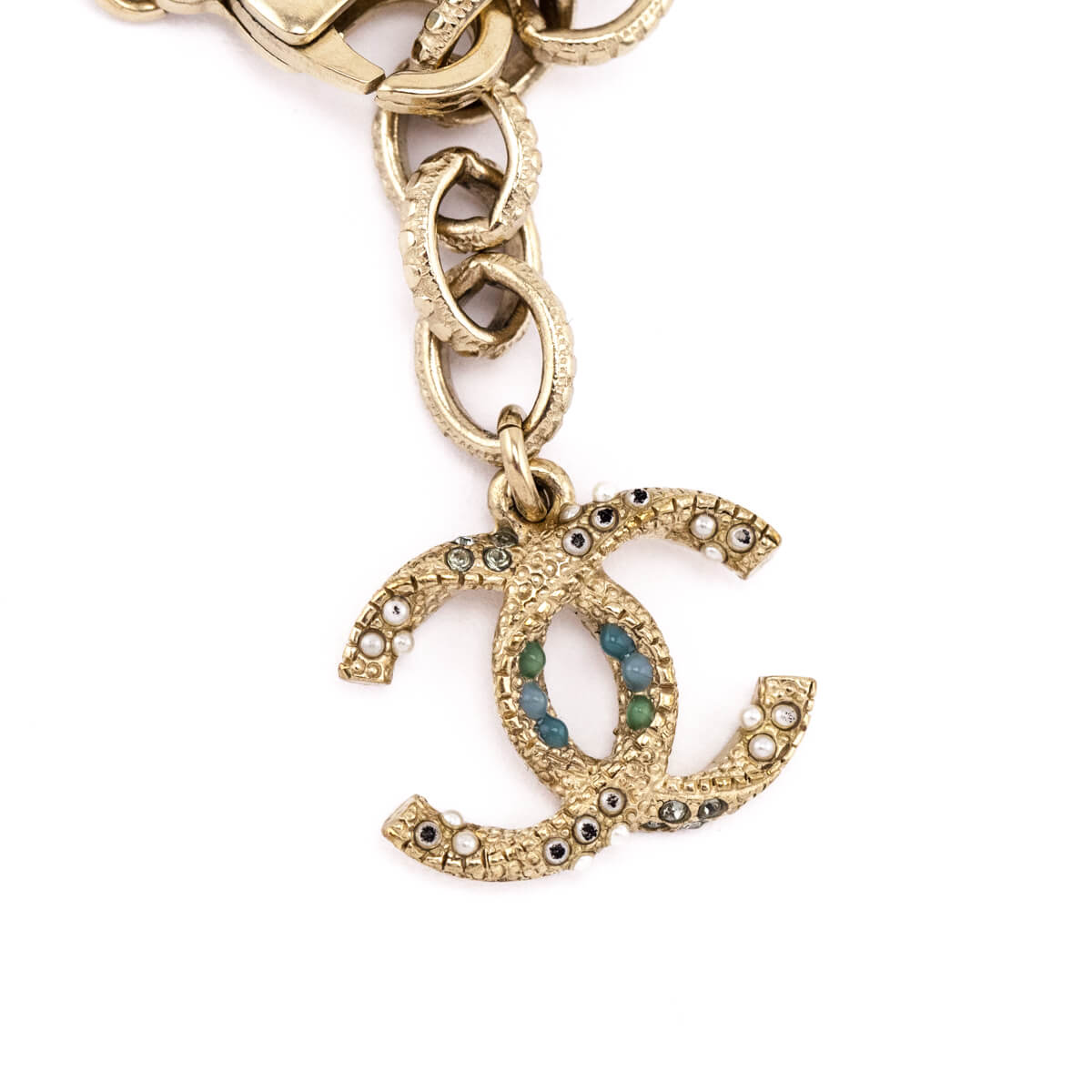 Chanel Faux Pearl & Bead CC Bracelet