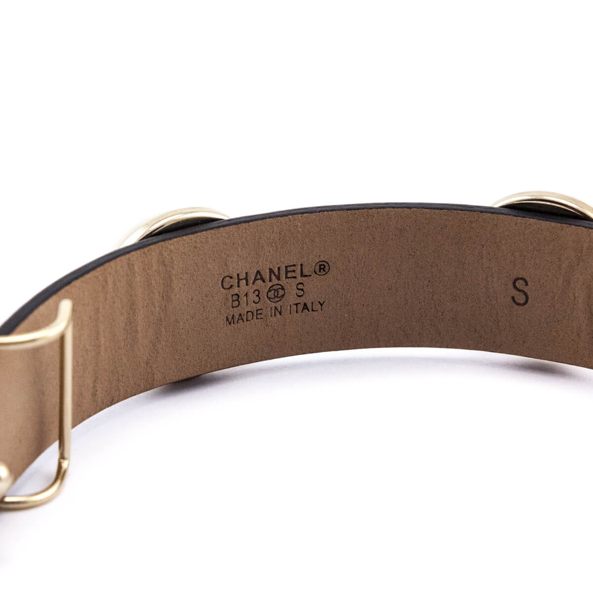 Chanel Faux Pearl & Black Leather Wrap Bracelet