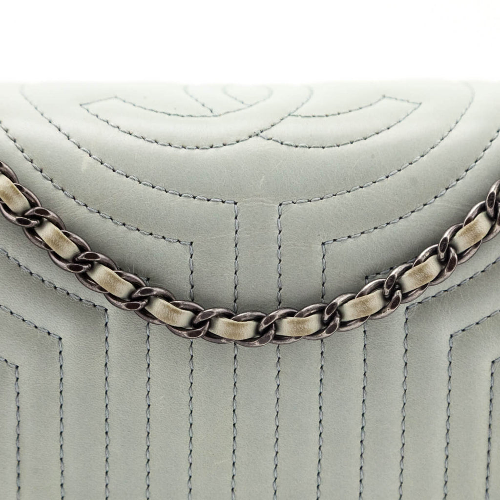 Chanel Jade Calfskin Quilted Small Korean Garden Flap Bag