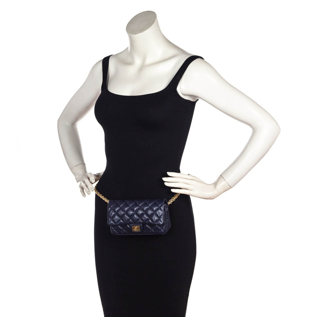 Chanel Marine Quilted Aged Calfskin Reissue Belt Bag