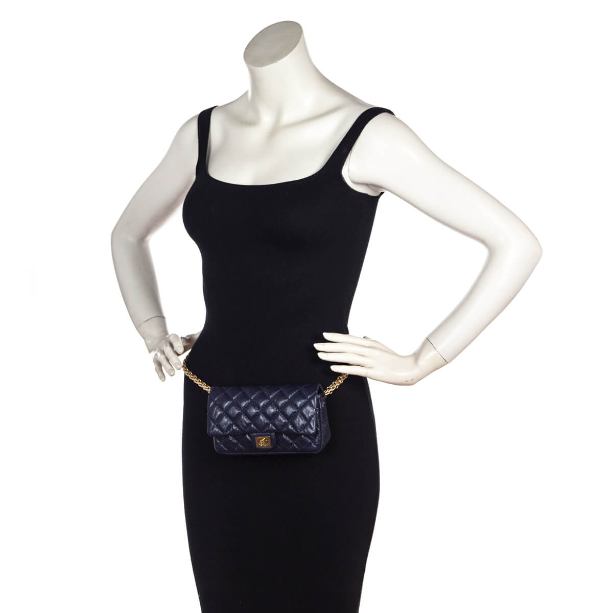 Chanel Marine Quilted Aged Calfskin Reissue Belt Bag