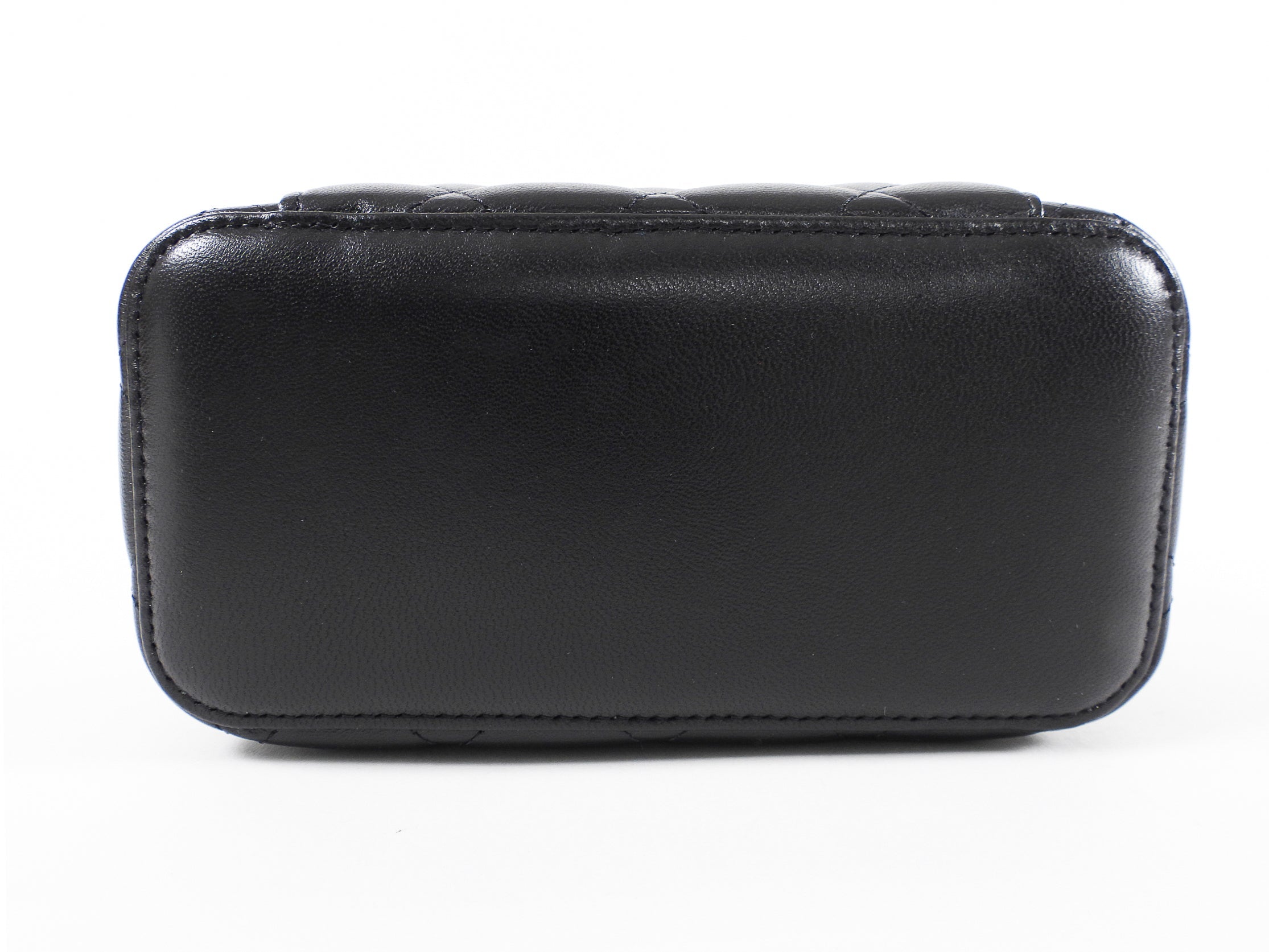 Chanel 21S Black Lambskin Classic Vanity Bag with Chain