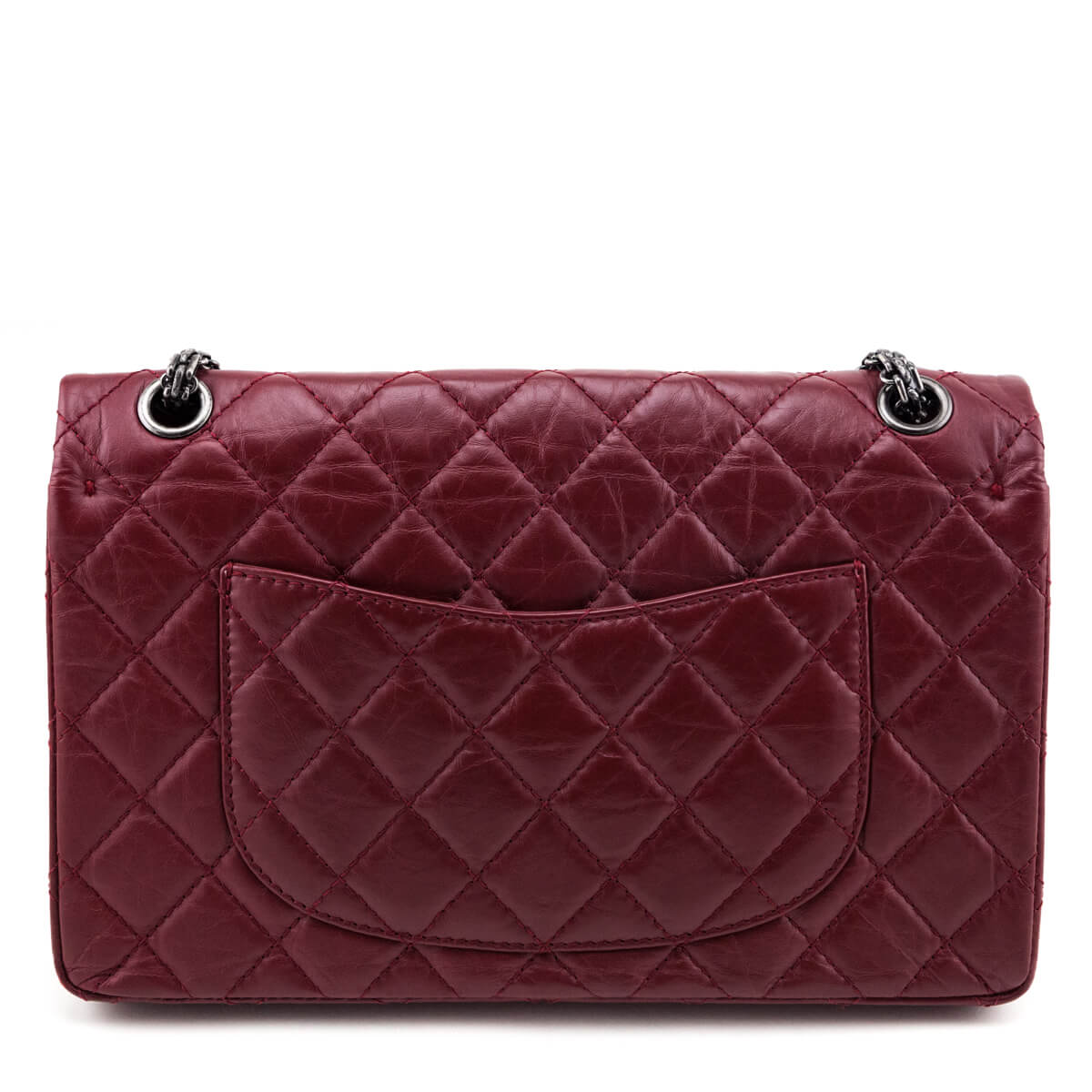 Chanel Red Quilted Aged Calfskin 2.55 Reissue 226 Flap Bag