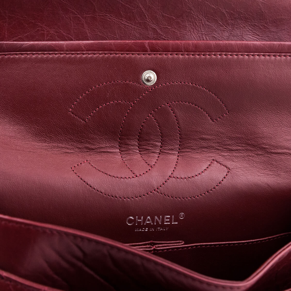 Chanel Red Quilted Aged Calfskin 2.55 Reissue 226 Flap Bag