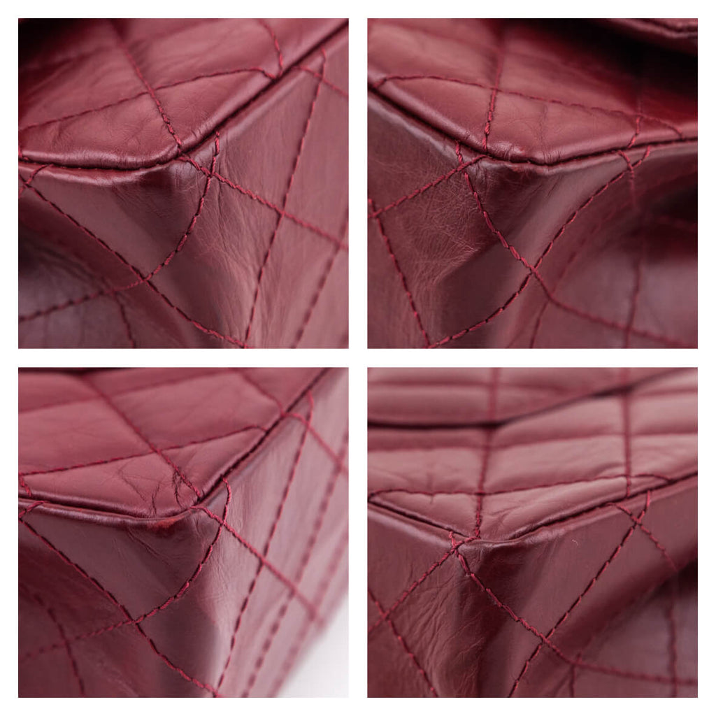Chanel Red Quilted Aged Calfskin 2.55 Reissue 226 Flap Bag