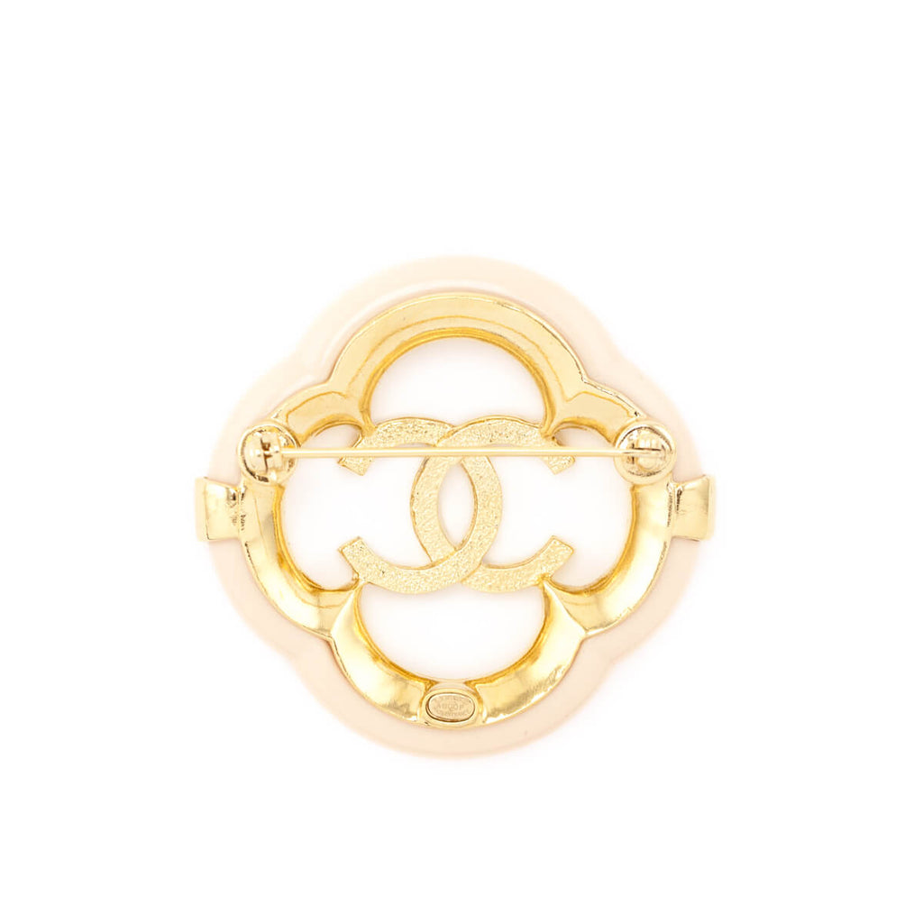 Chanel Resin CC Brooch