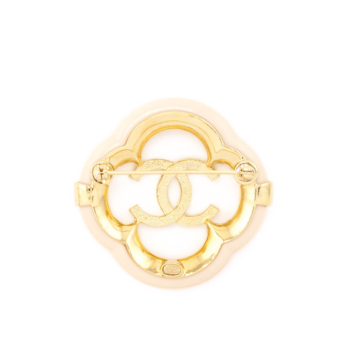 Chanel Resin CC Brooch