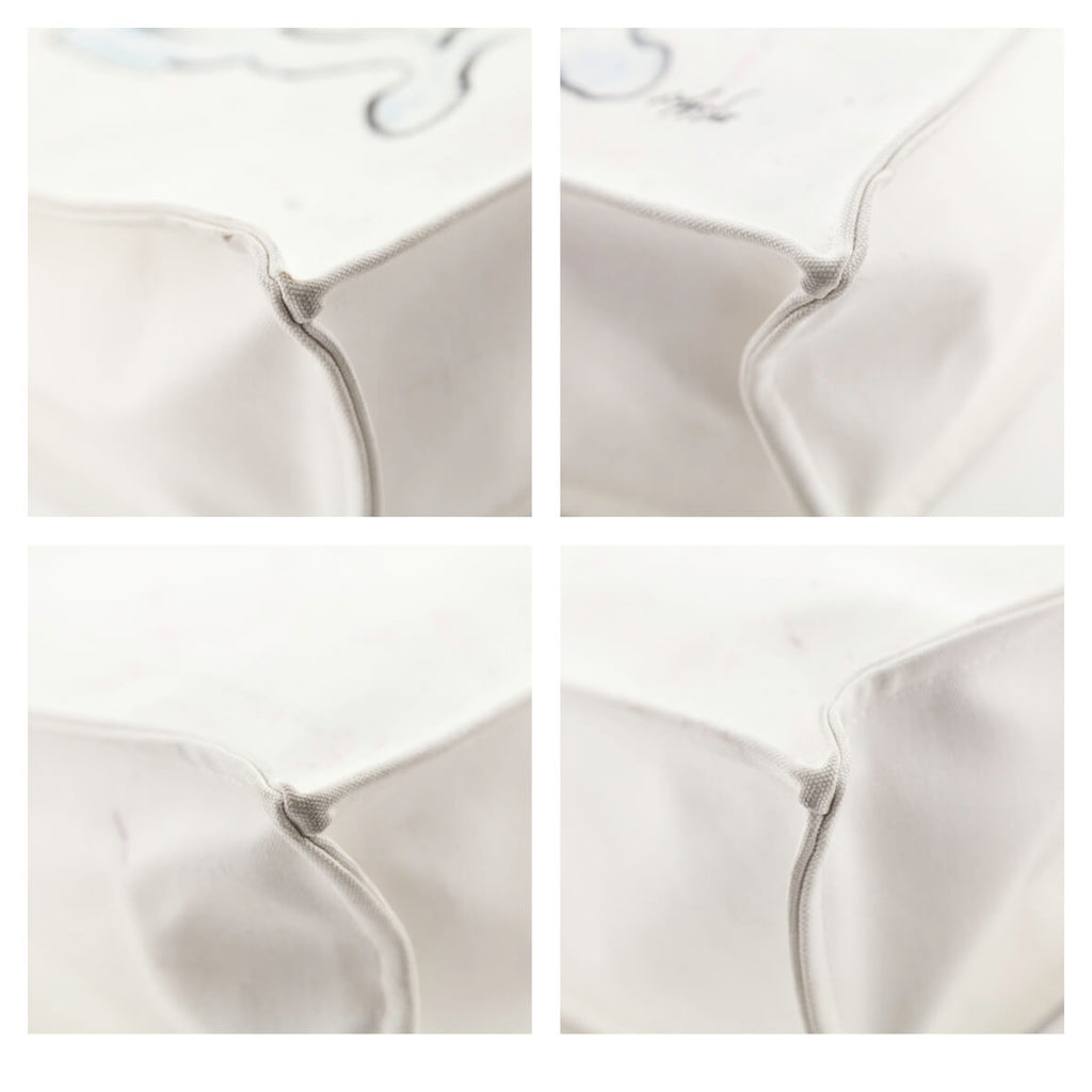 Chanel White Canvas Chanel Cruise Miami Tote