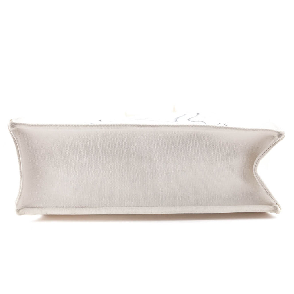 Chanel White Canvas Chanel Cruise Miami Tote