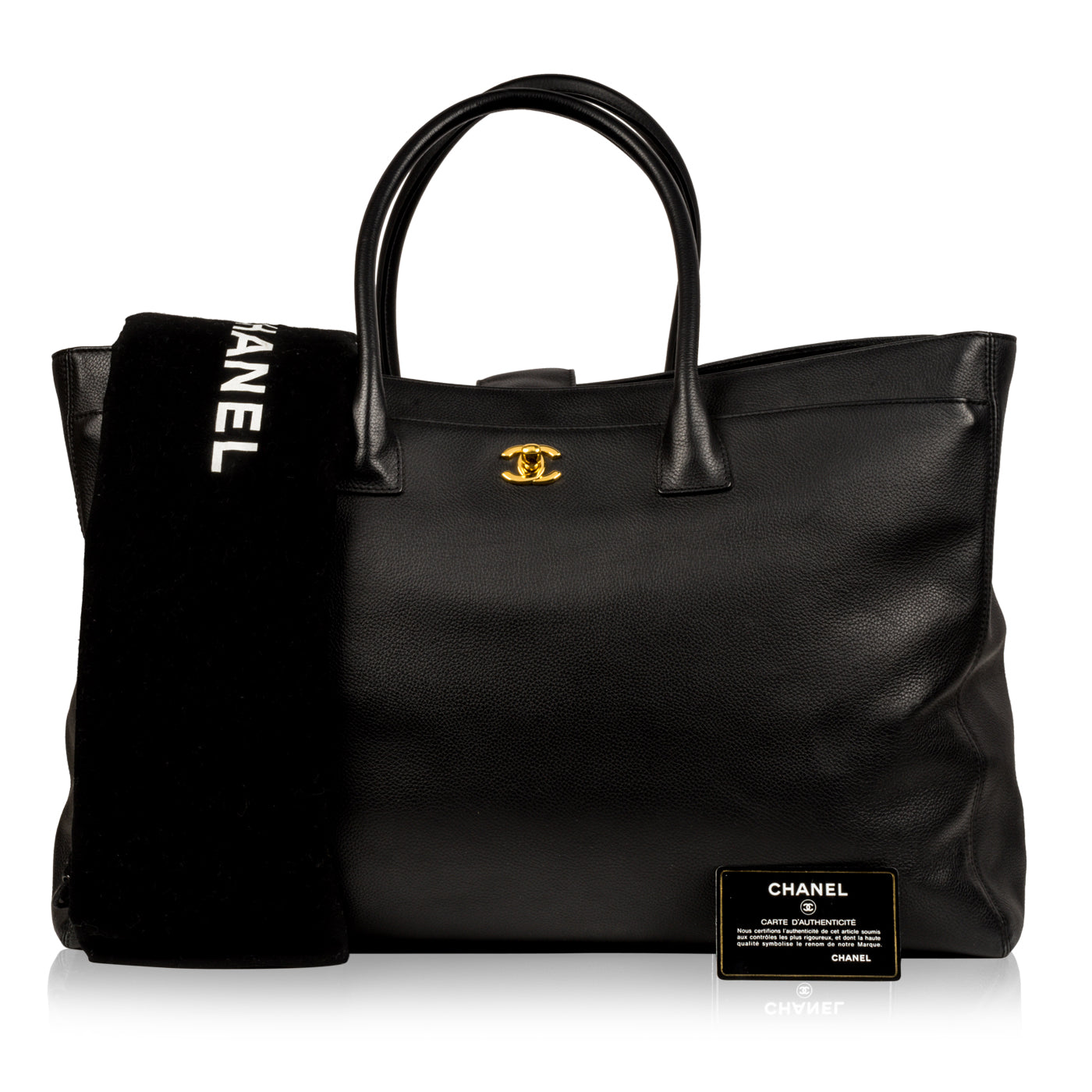 Chanel Cerf Tote Luggage Bag